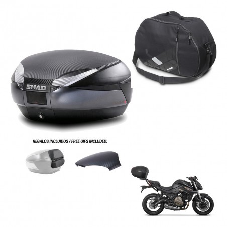 SHAD Baul SH48 tapa respaldo + soporte montaje bolsa interna 49 L KIT-443145