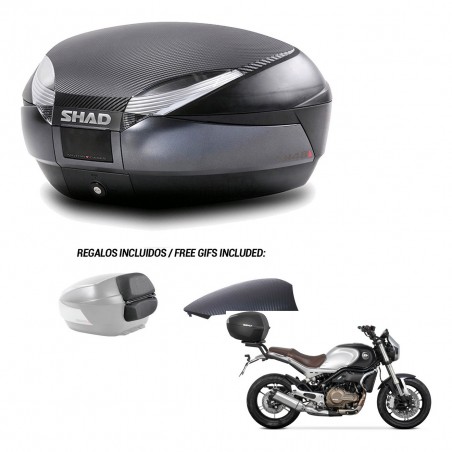 SHAD Baul SH48 tapa respaldo + soporte montaje 49 L KIT-443151