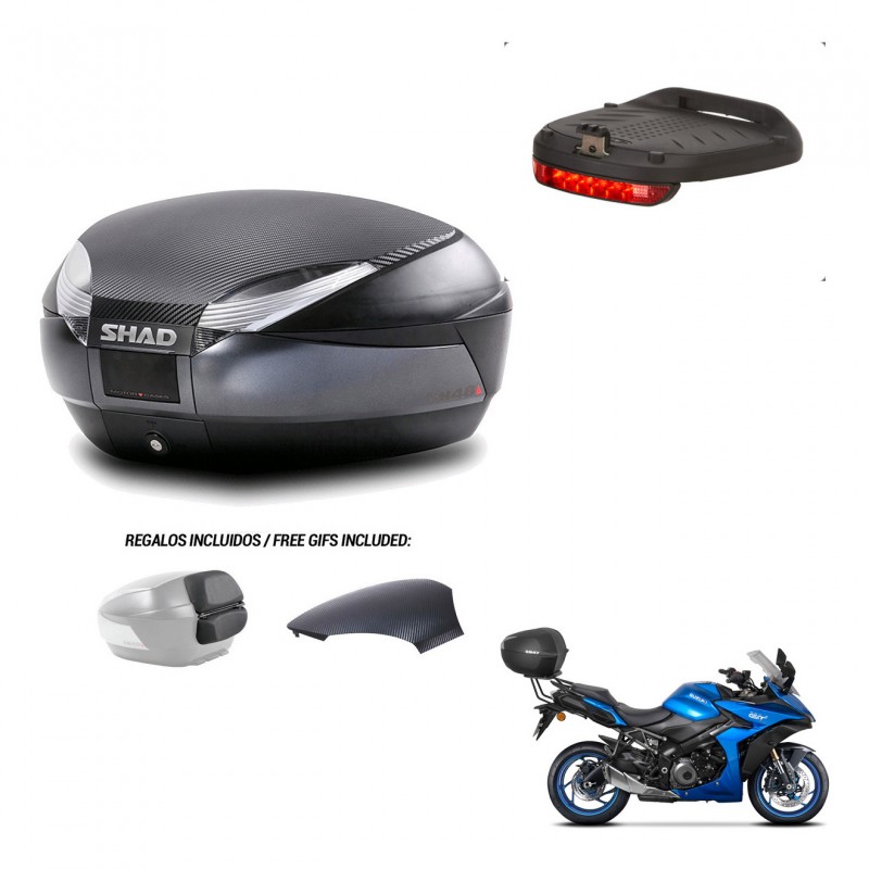 SHAD Trunk SH48 backrest cover + mounting bracket brake light 49 L KIT-443160