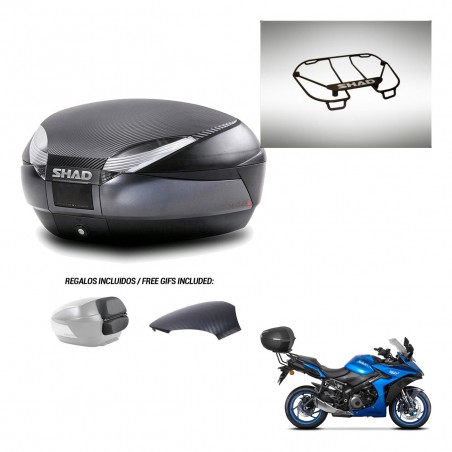 SHAD Trunk SH48 backrest cover + mounting bracket upper grill 49 L KIT-443163