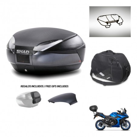 SHAD Baul SH48 tapa respaldo + soporte montaje accesorios 49 L KIT-443165