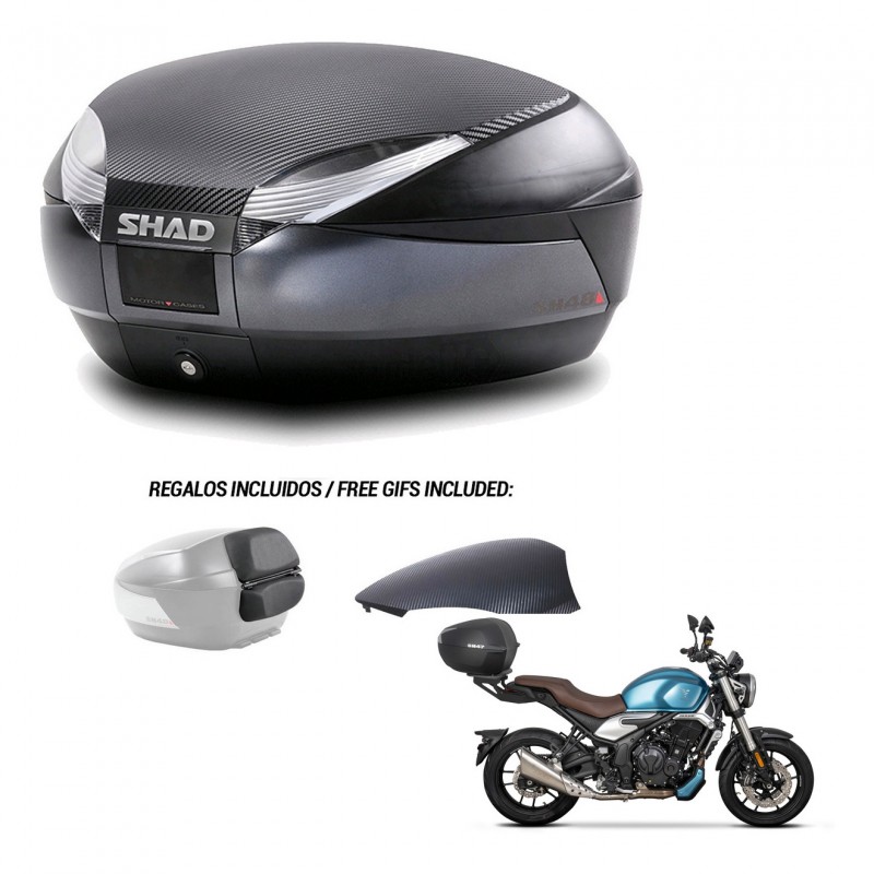 SHAD Baul SH48 tapa respaldo + soporte montaje 49 L KIT-443167