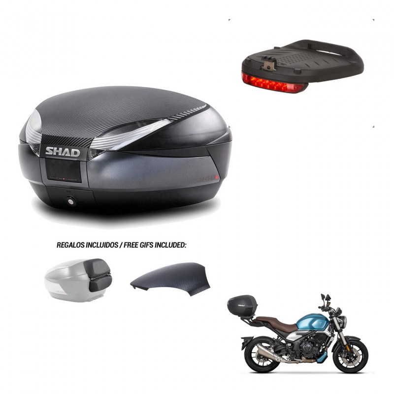 SHAD Trunk SH48 backrest cover + mounting bracket brake light 49 L KIT-443168