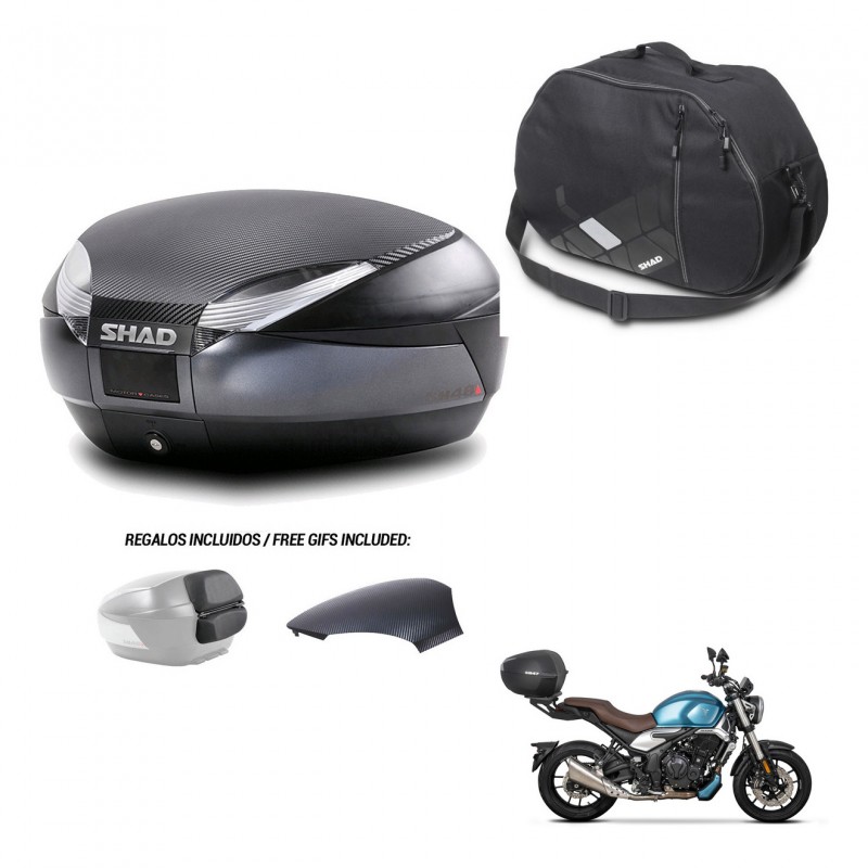 SHAD Baul SH48 tapa respaldo + soporte montaje bolsa interna 49 L KIT-443169