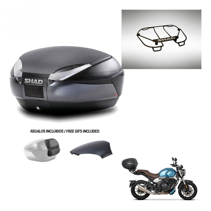 SHAD Trunk SH48 backrest cover + mounting bracket upper grill 49 L KIT-443171
