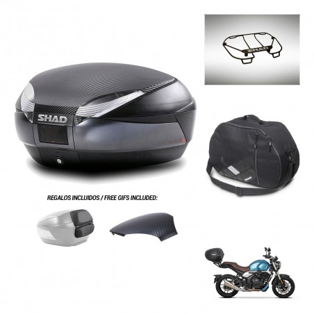 SHAD Baul SH48 tapa respaldo + soporte montaje accesorios 49 L KIT-443173