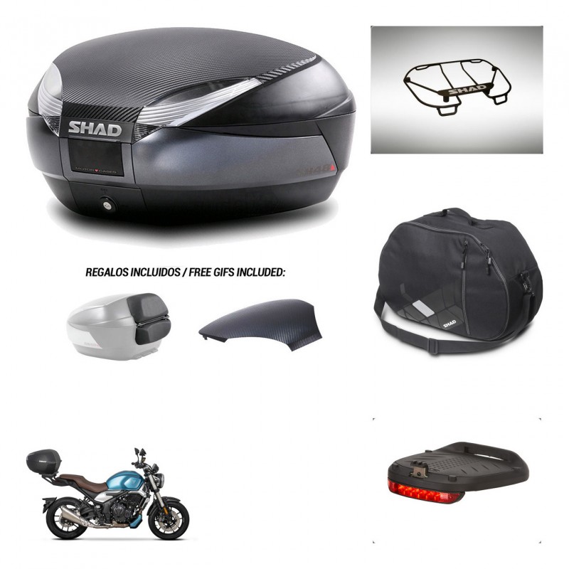 SHAD Trunk SH48 backrest cover + mounting bracket accessories 49 L KIT-443174