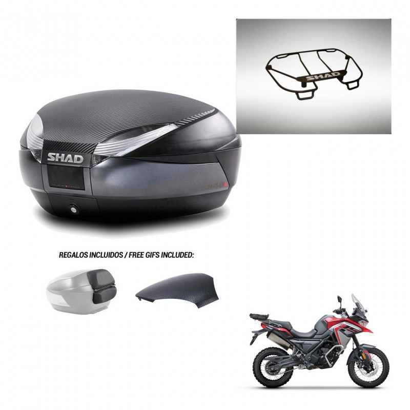 SHAD Baul SH48 tapa respaldo + soporte montaje parrilla superior 49 L KIT-443179