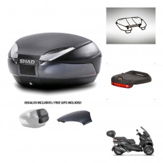 SHAD Baul SH48 tapa respaldo + soporte montaje accesorios 49 L KIT-443188