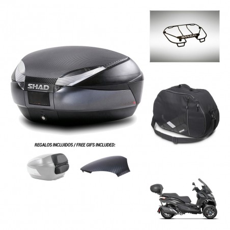 SHAD Baul SH48 tapa respaldo + soporte montaje accesorios 49 L KIT-443189