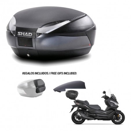 SHAD Baul SH48 tapa respaldo + soporte montaje 49 L KIT-443191