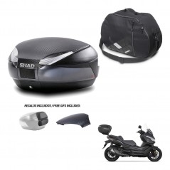 SHAD Baul SH48 tapa respaldo + soporte montaje bolsa interna 49 L KIT-443193