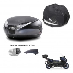 SHAD Baul SH48 tapa respaldo + soporte montaje bolsa interna 49 L KIT-443209
