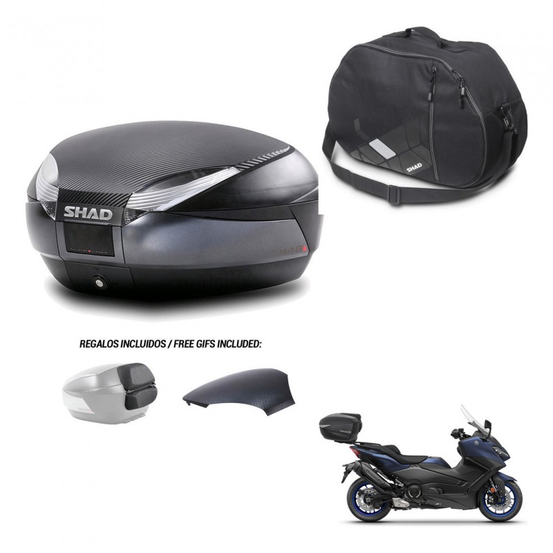 SHAD Baul SH48 tapa respaldo + soporte montaje bolsa interna 49 L KIT-443209