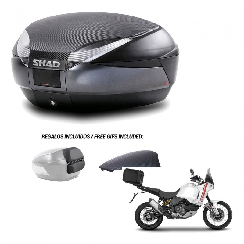 SHAD Baul SH48 tapa respaldo + soporte montaje 49 L KIT-443223