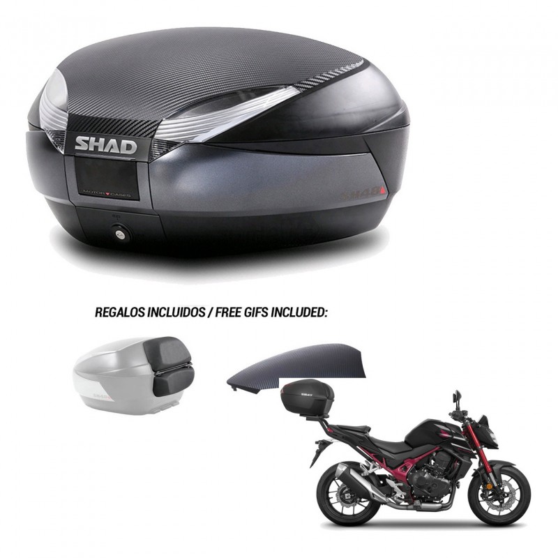 SHAD Trunk SH48 backrest cover + mounting bracket 49 L KIT-443231