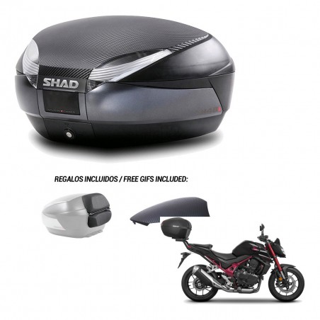 SHAD Baul SH48 tapa respaldo + soporte montaje 49 L KIT-443231