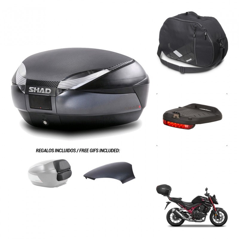 SHAD Trunk SH48 backrest cover + mounting bracket accessories 49 L KIT-443234