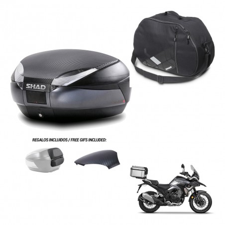 SHAD Baul SH48 tapa respaldo + soporte montaje bolsa interna 49 L KIT-443257
