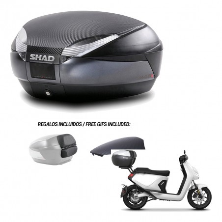 SHAD Baul SH48 tapa respaldo + soporte montaje 49 L KIT-443263