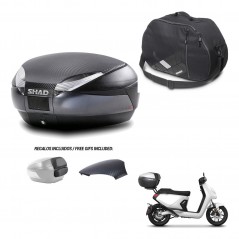 SHAD Baul SH48 tapa respaldo + soporte montaje bolsa interna 49 L KIT-443265