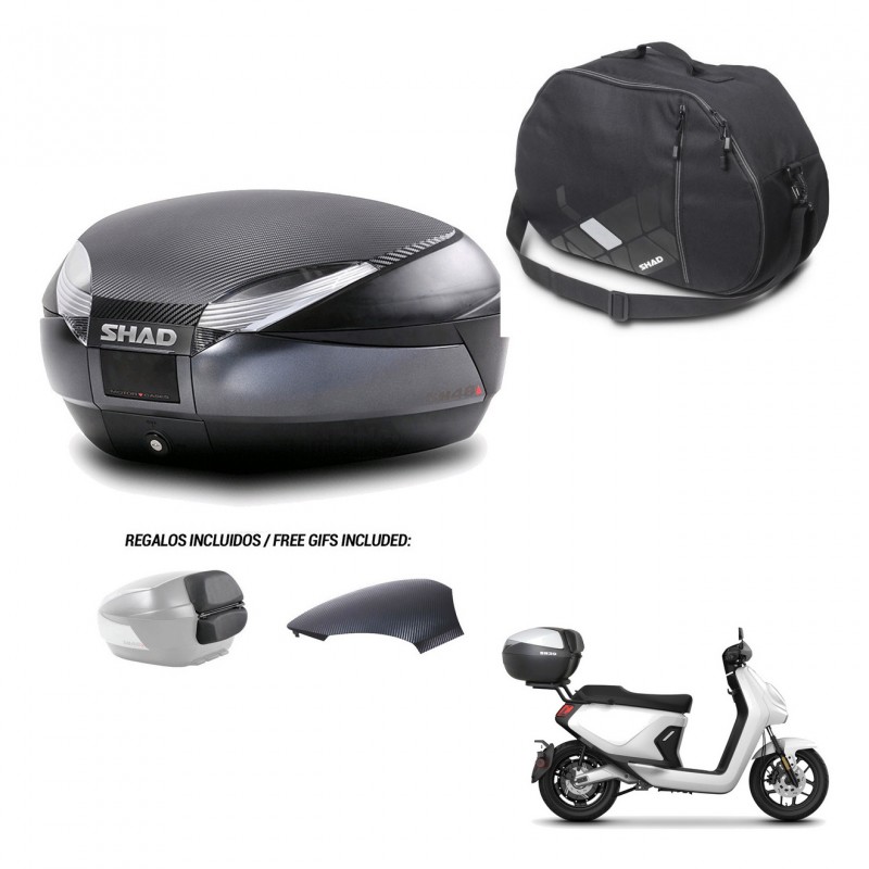 SHAD Baul SH48 tapa respaldo + soporte montaje bolsa interna 49 L KIT-443265