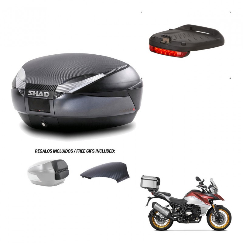 SHAD Baul SH48 tapa respaldo + soporte montaje luz de freno 49 L KIT-443272