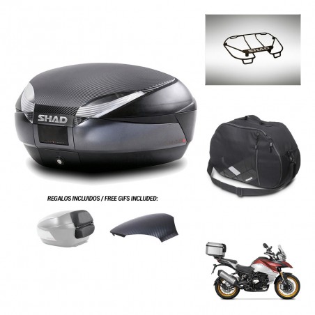SHAD Baul SH48 tapa respaldo + soporte montaje accesorios 49 L KIT-443277