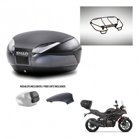 SHAD Baul SH48 tapa respaldo + soporte montaje parrilla superior 49 L KIT-443283