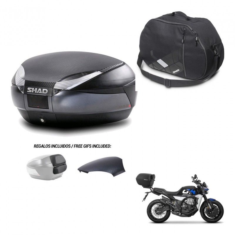 SHAD Baul SH48 tapa respaldo + soporte montaje bolsa interna 49 L KIT-443297