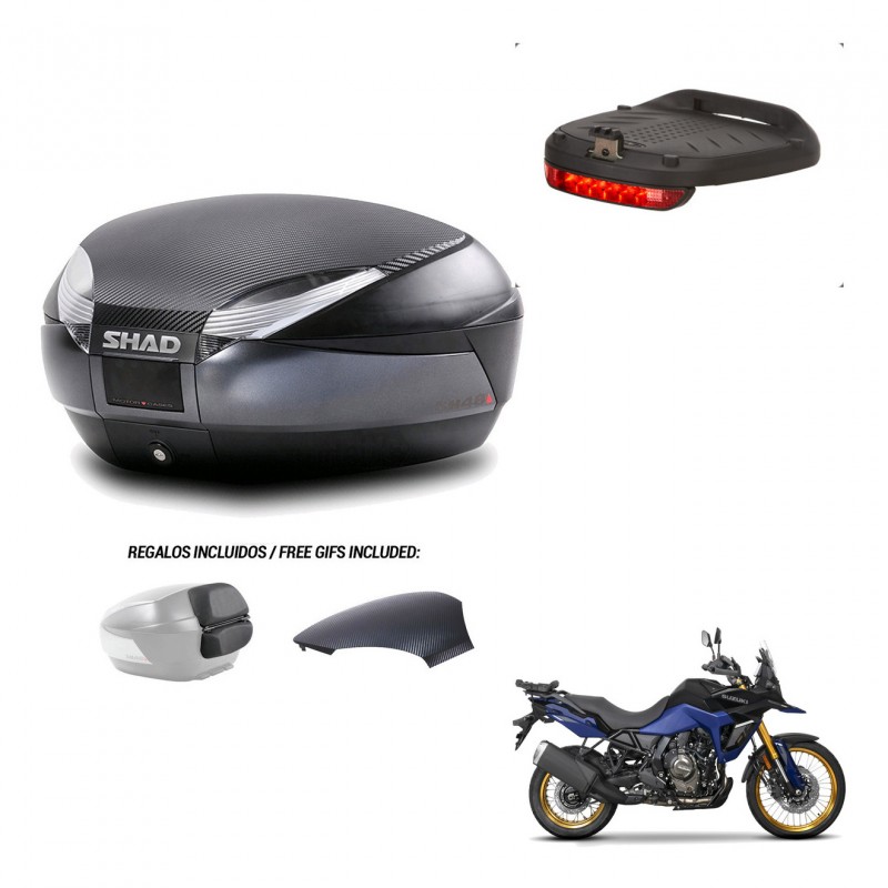 SHAD Trunk SH48 backrest cover + mounting bracket brake light 49 L KIT-443304