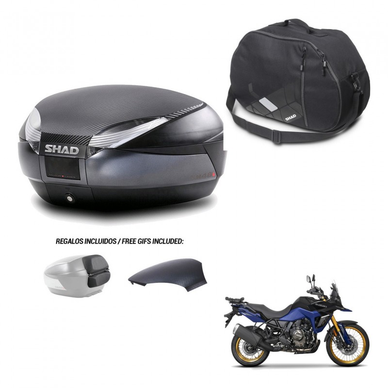 SHAD Baul SH48 tapa respaldo + soporte montaje bolsa interna 49 L KIT-443305