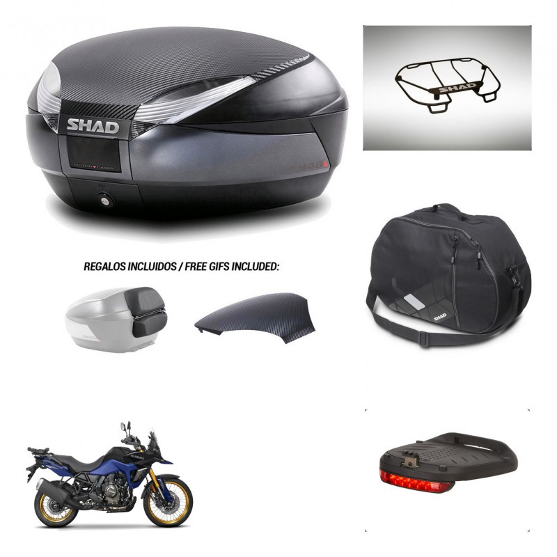 SHAD Trunk SH48 backrest cover + mounting bracket accessories 49 L KIT-443310