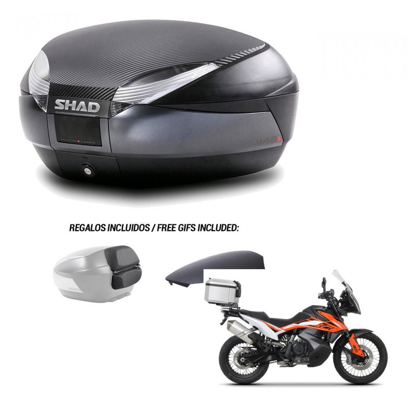 SHAD Baul SH48 tapa respaldo + soporte montaje 49 L KIT-443311