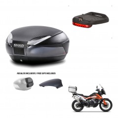 SHAD Trunk SH48 backrest cover + mounting bracket brake light 49 L KIT-443312