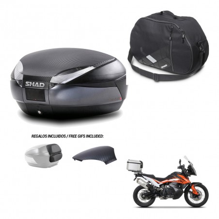 SHAD Baul SH48 tapa respaldo + soporte montaje bolsa interna 49 L KIT-443313