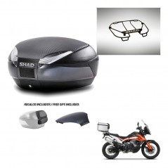 SHAD Trunk SH48 backrest cover + mounting bracket upper grill 49 L KIT-443315