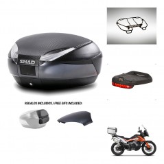 SHAD Baul SH48 tapa respaldo + soporte montaje accesorios 49 L KIT-443316