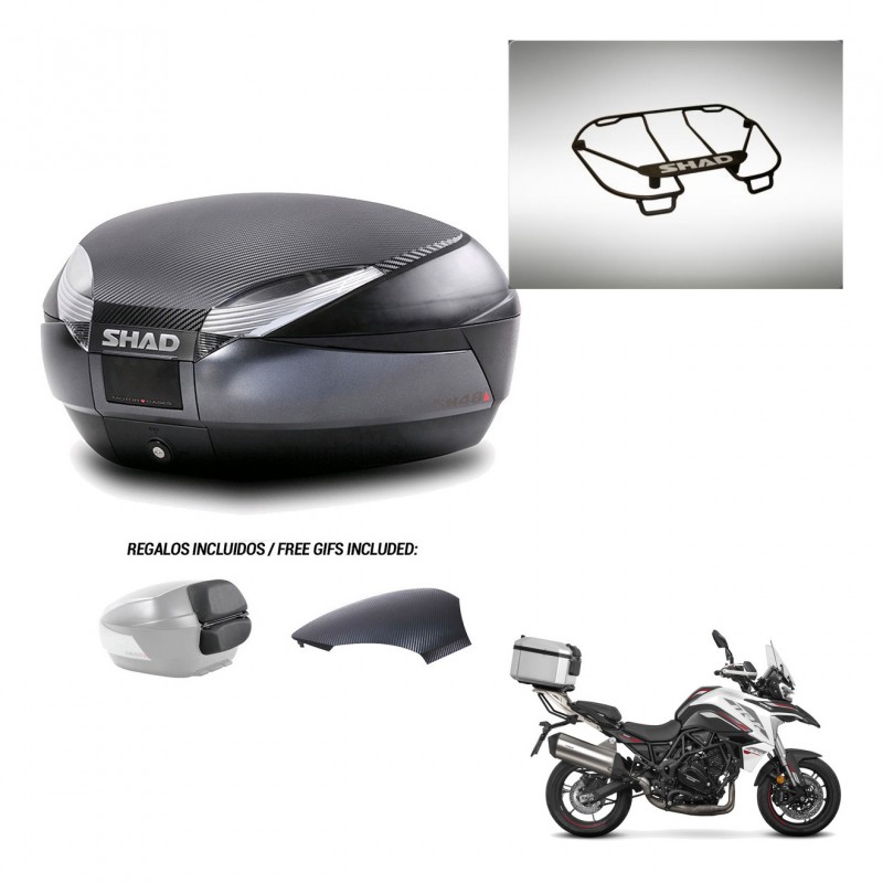 SHAD Baul SH48 tapa respaldo + soporte montaje parrilla superior 49 L KIT-443323