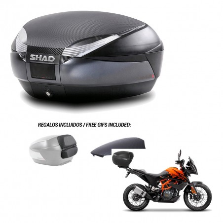 SHAD Baul SH48 tapa respaldo + soporte montaje 49 L KIT-443343