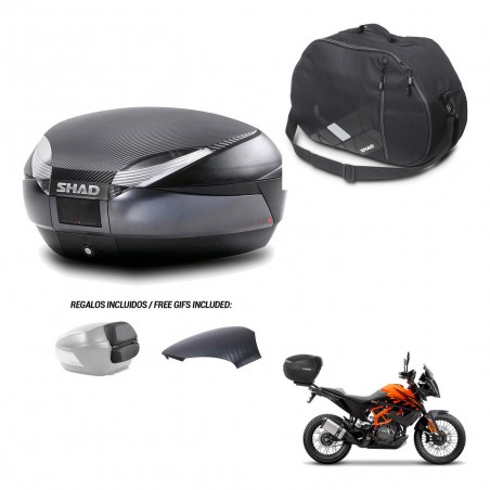 SHAD Trunk SH48 backrest cover + mounting bracket internal bag 49 L KIT-443345