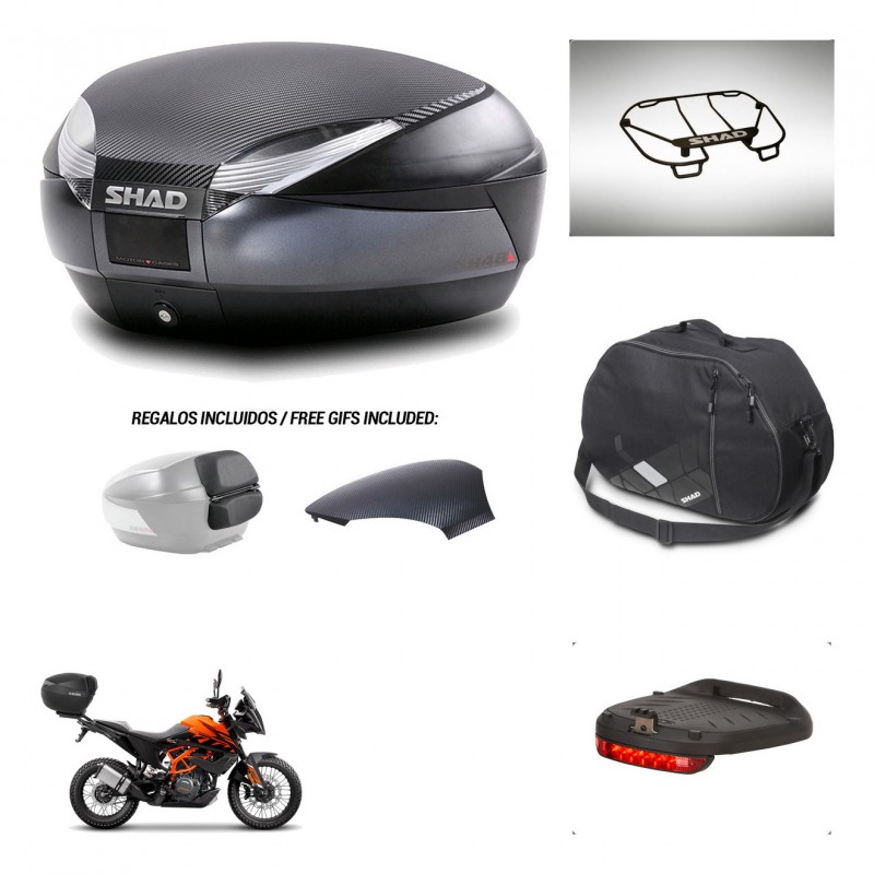 SHAD Trunk SH48 backrest cover + mounting bracket accessories 49 L KIT-443350