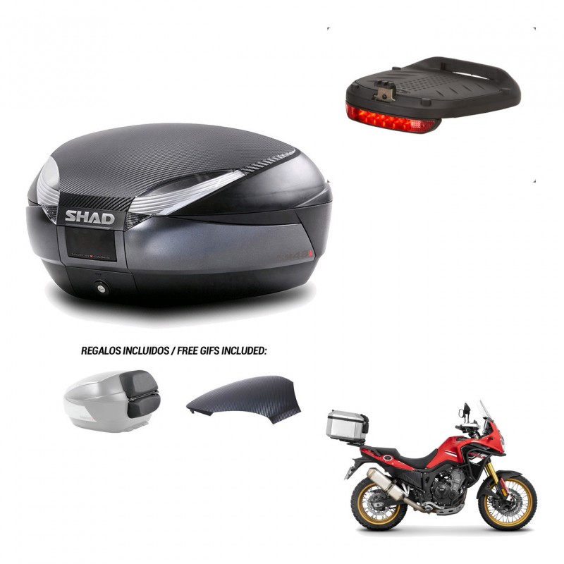 SHAD Trunk SH48 backrest cover + mounting bracket brake light 49 L KIT-443352