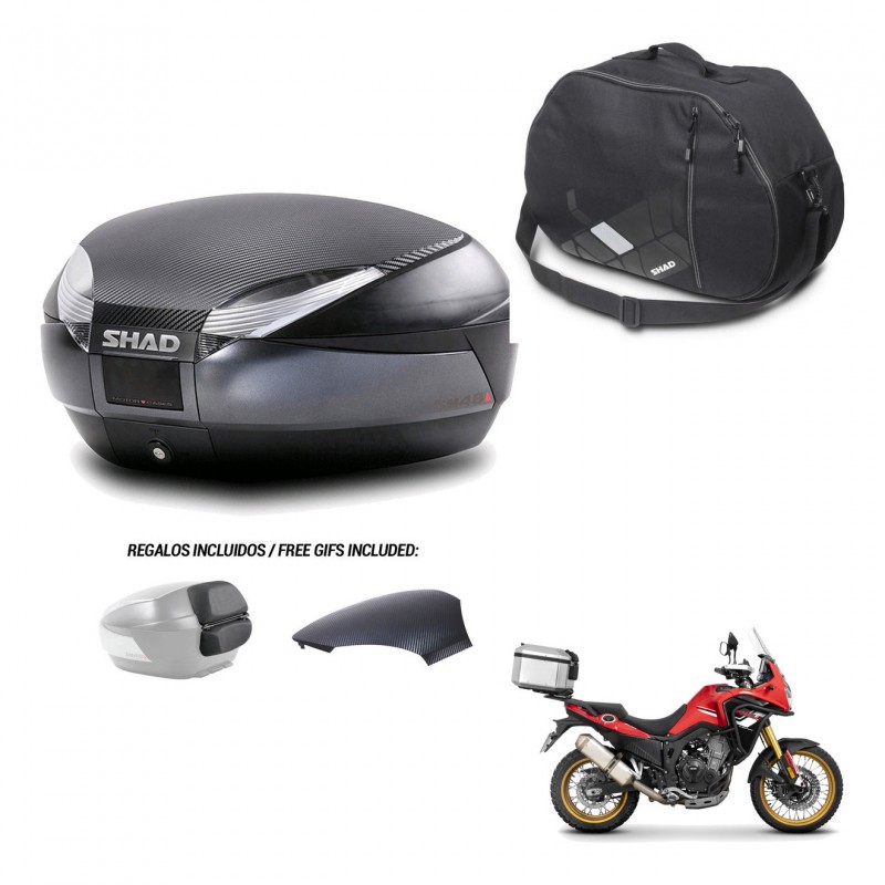 SHAD Baul SH48 tapa respaldo + soporte montaje bolsa interna 49 L KIT-443353