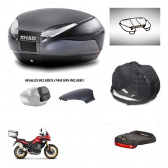 SHAD Baul SH48 tapa respaldo + soporte montaje accesorios 49 L KIT-443358