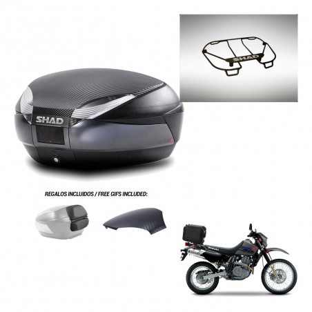 SHAD Baul SH48 tapa respaldo + soporte montaje parrilla superior 49 L KIT-443363