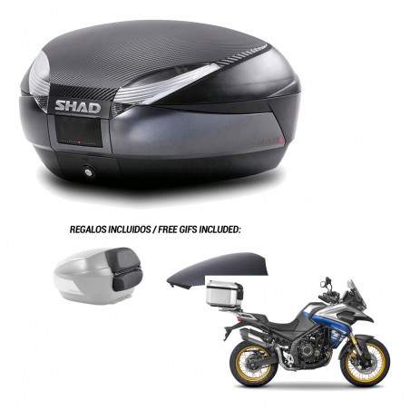 SHAD Baul SH48 tapa respaldo + soporte montaje 49 L KIT-443375