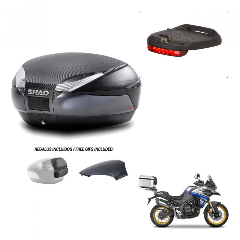 SHAD Trunk SH48 backrest cover + mounting bracket brake light 49 L KIT-443376