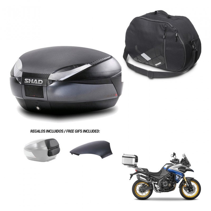 SHAD Baul SH48 tapa respaldo + soporte montaje bolsa interna 49 L KIT-443377