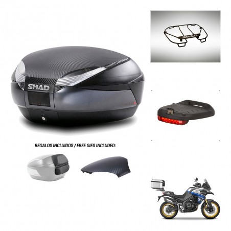 SHAD Baul SH48 tapa respaldo + soporte montaje accesorios 49 L KIT-443380